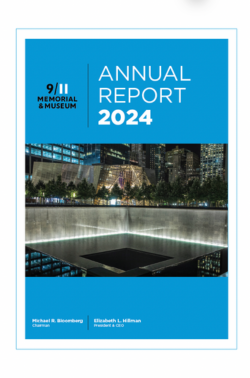 Cover of the 9/11 Memorial & Museum 2024. Annual Report 