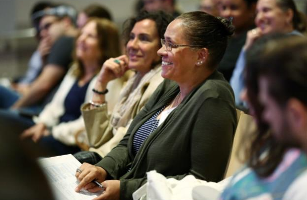 Audience members at a recent professional development conference
