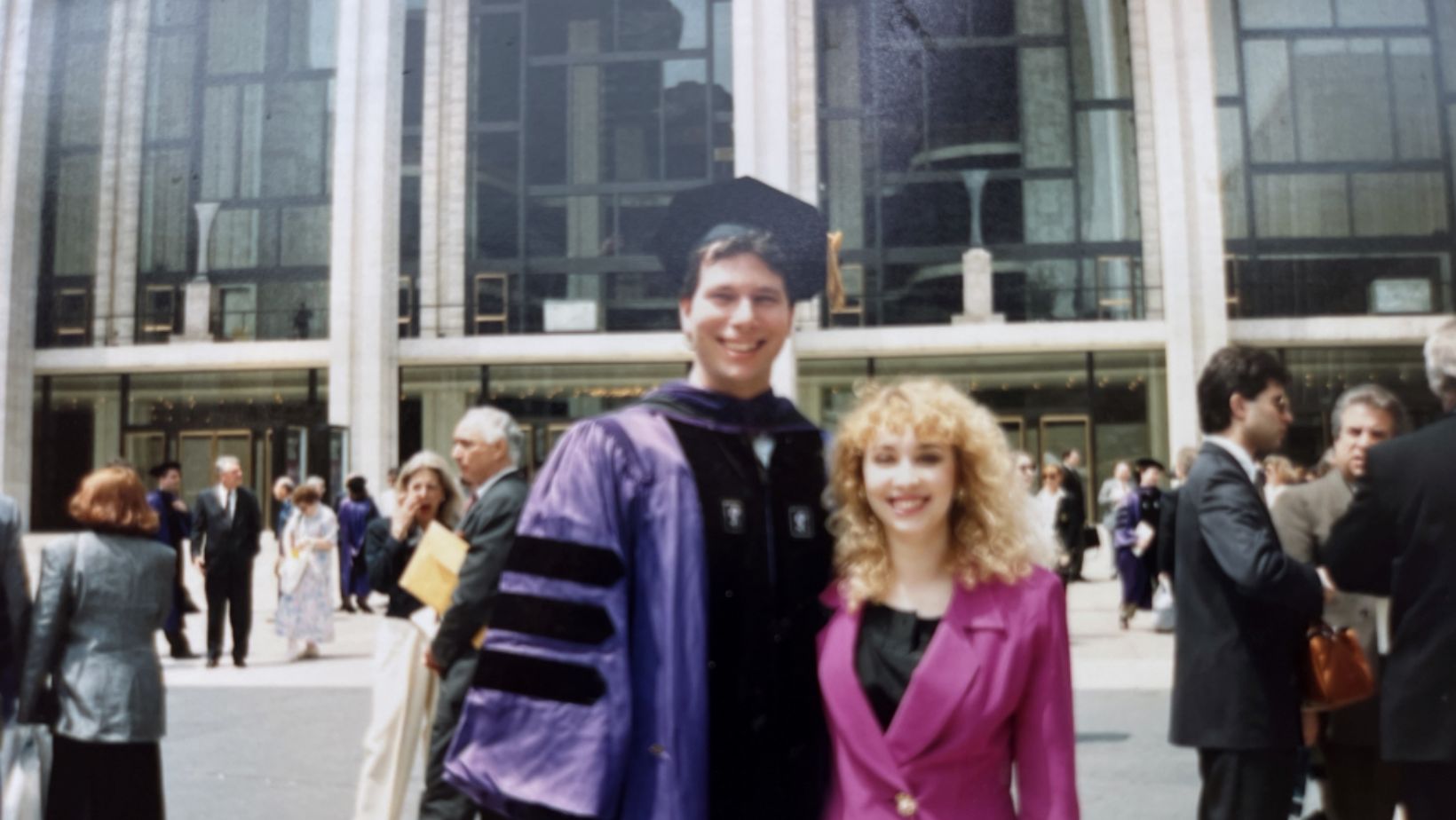 Juliette and Mark Brisman at his law school graduation