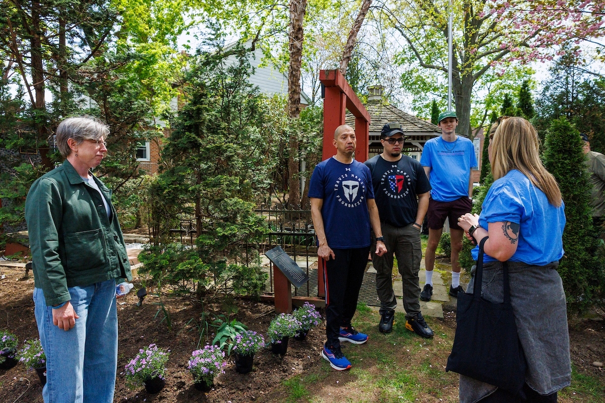 Visionaries at a Memorial Beautification  