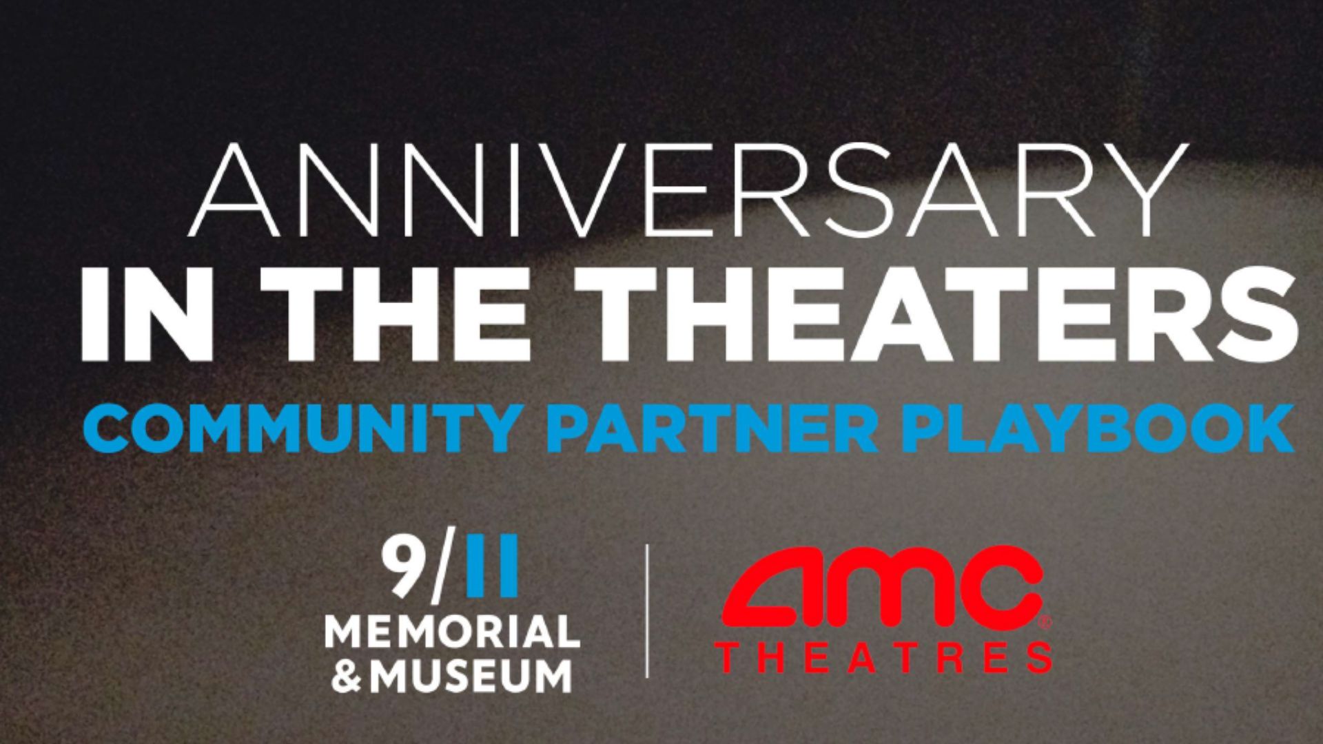 White text on a gray background with Museum and AMC Theatres logo 