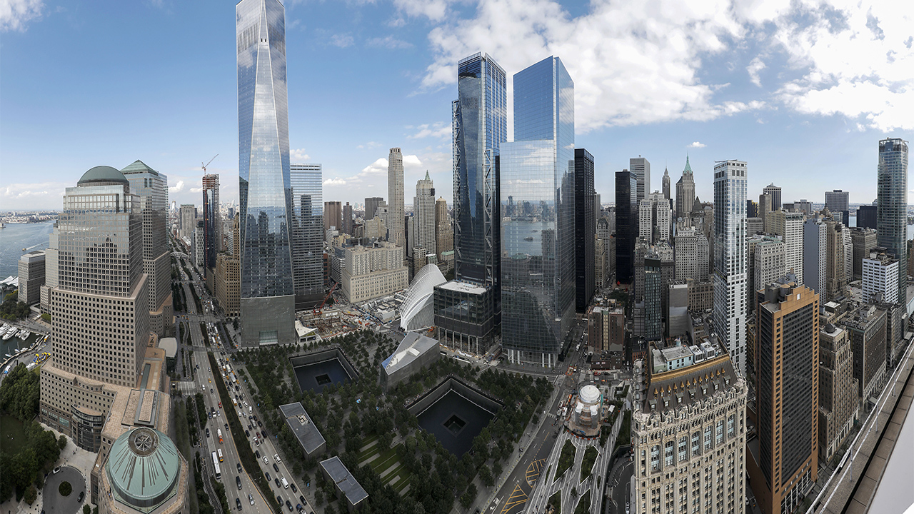 Sky line of NYC lower Manhattan