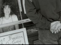 Quiet observer of the thousands of "Missing" posters, October 2001