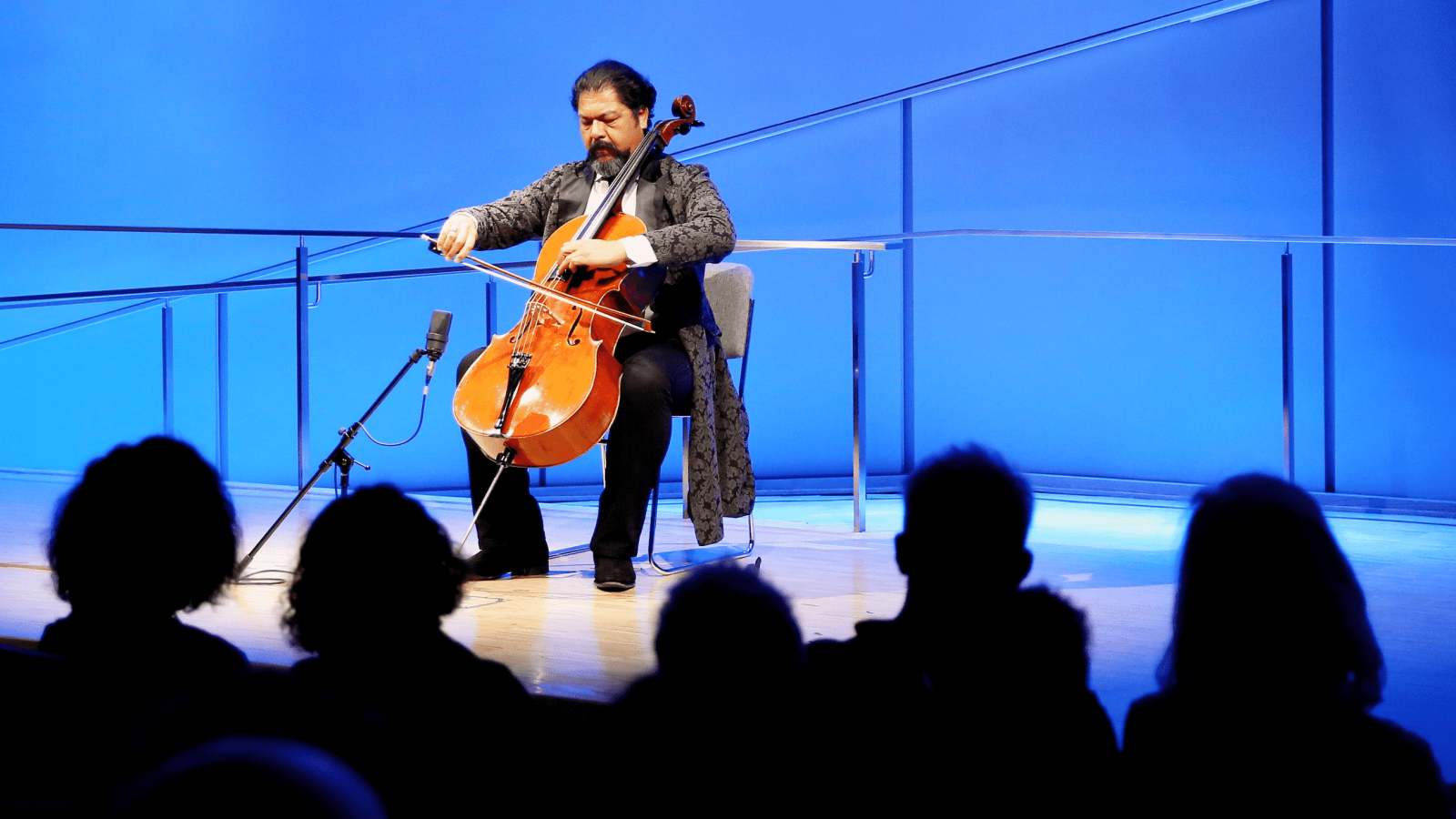 AESTRO KARIM WASFI, THE THE FORMER CONDUCTOR OF THE IRAQ SYMPHONY ORCHESTRA, PERFORMING AT THE 9/11 MEMORIAL MUSEUM
